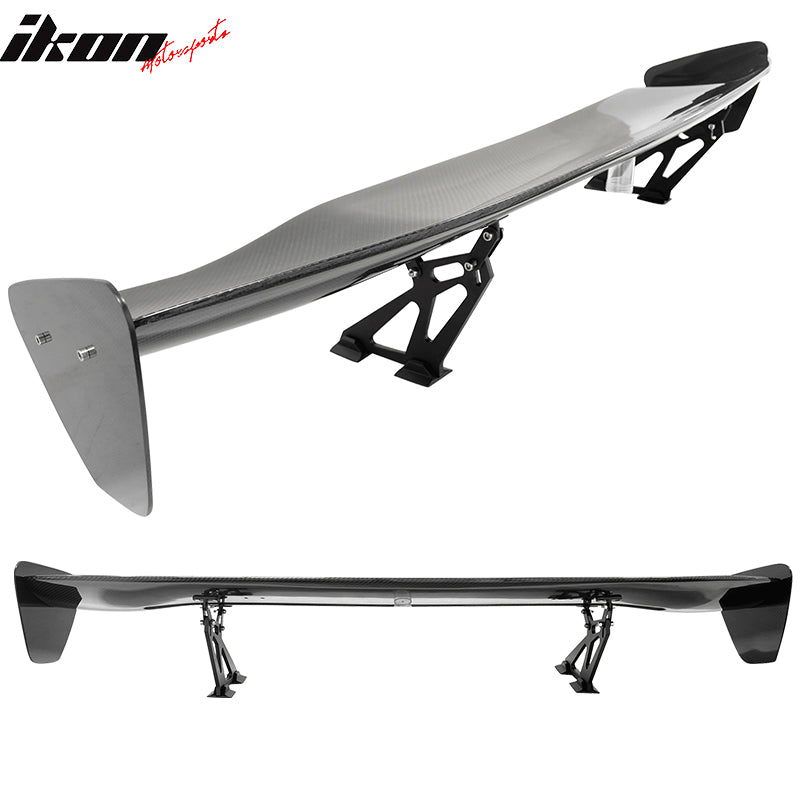 Universal 56" Inch GT Style Racing Trunk Spoiler Wing 3D Carbon Fiber