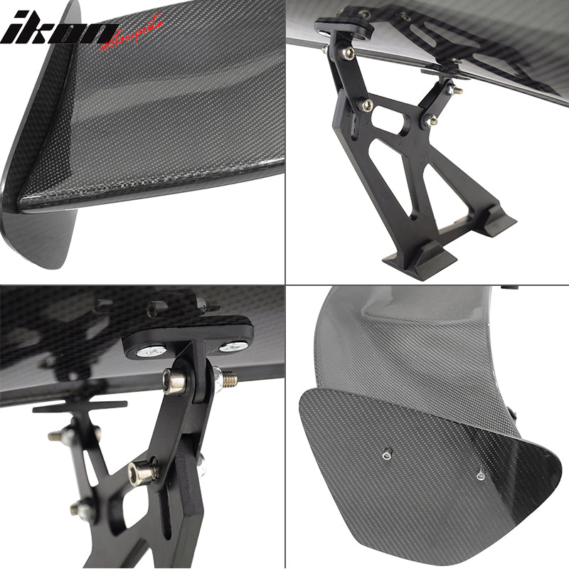 Universal 56" Inch GT Style Racing Trunk Spoiler Wing 3D Carbon Fiber