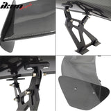 Universal 56" Inch GT Style Racing Trunk Spoiler Wing 3D Carbon Fiber