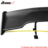 Toyota 57" Unpainted GT Style Adjustable Rear Trunk Spoiler Wing ABS