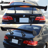 Universal 57in GT Trunk Spoiler & LED Brake Light Black ABS