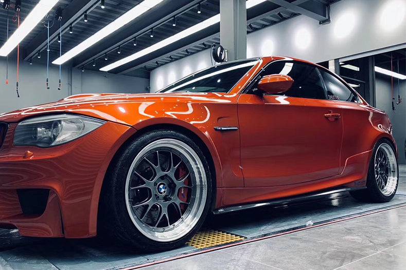 2008-2013 BMW E82 E88 1M RZ Style Partial Carbon FIber Side Skirts