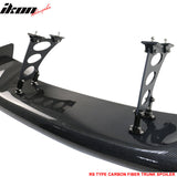 Universal 57" JDM GT RS Style 3D Rear Trunk Spoiler Wing Carbon Fiber