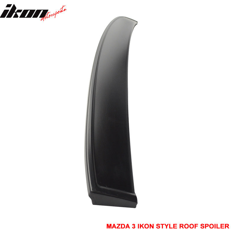 2014-2018 Mazda 3 Sedan IKON Unpainted Rear Roof Spoiler Wing ABS