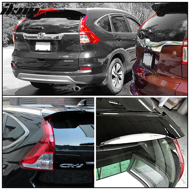 2012-2016 Honda CR-V 4-Door OE Style Gloss Black Roof Spoiler Wing ABS