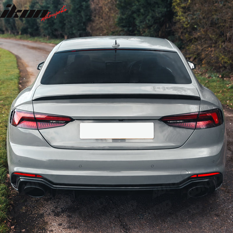 2017-2025 Audi A4 B9 Sedan S4 Style Rear Spoiler Wing Carbon Fiber