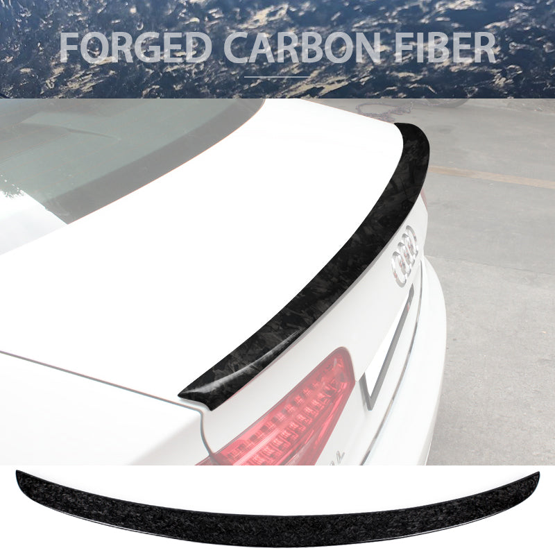 2017-2022 Audi A4 B9 S4 Style Forged Carbon Fiber Trunk Spoiler Wing