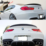 2012-2019 BMW F06 F13 M Type Style Matte Black Rear Spoiler Wing ABS