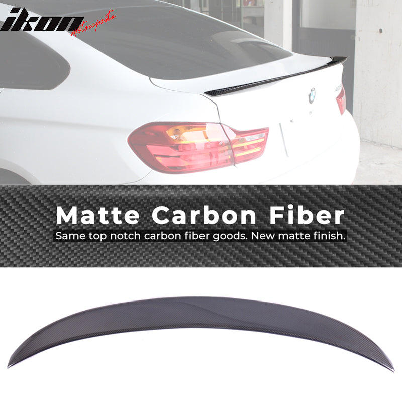 2015-2020 BMW 4 Series Gran Coupe V Style Carbon Fiber Trunk Spoiler