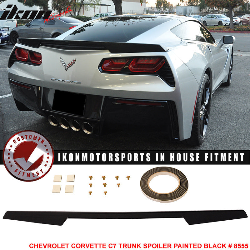 2014-2019 Chevrolet Corvette C7 Painted ABS Rear Trunk Spoiler Wing