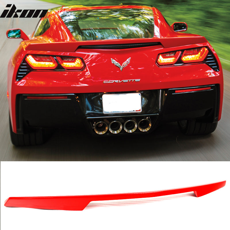 2014-2019 Chevrolet Corvette C7 Painted ABS Rear Trunk Spoiler Wing