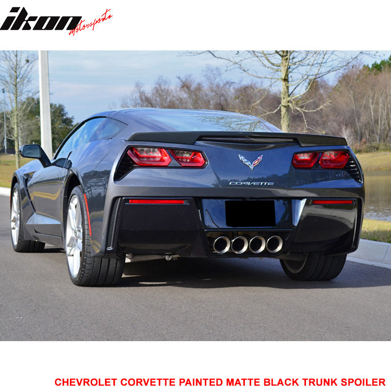 2014-2019 Chevrolet Corvette C7 Painted ABS Rear Trunk Spoiler Wing