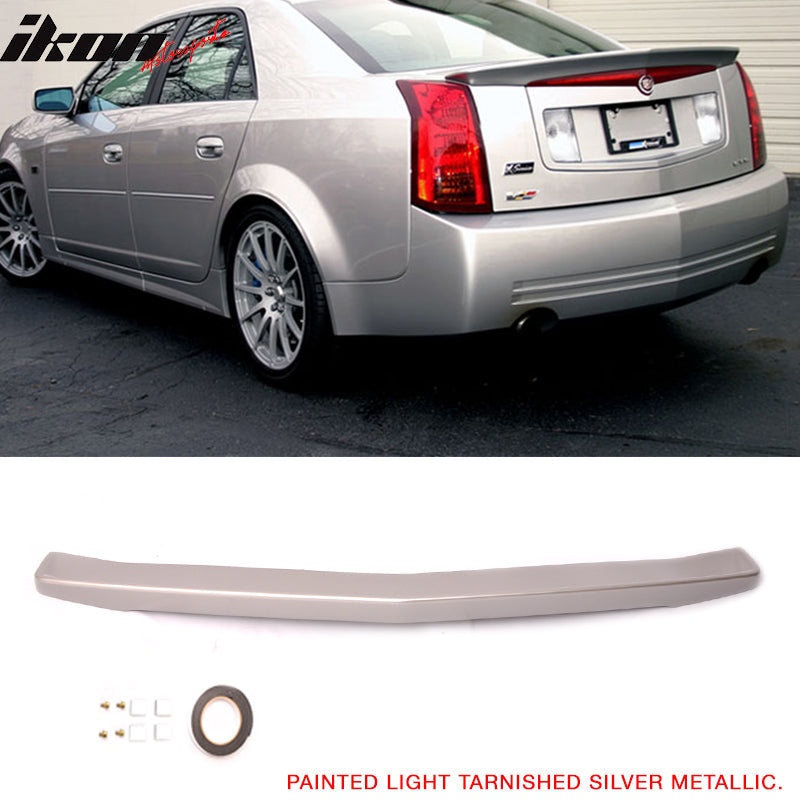 2003-2007 Cadillac CTS Sedan Painted Color ABS Rear Trunk Spoiler Wing
