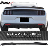 15-23Â  Ford Mustang H High Kick V Rear Spoiler Wing Matte Carbon Fiber