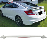 2012 Honda Civic Si LX Coupe Trunk Spoiler with LED Brake Light ABS
