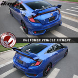 2016-2020 Honda Civic 10th Gen X Coupe 2Door Trunk Spoiler Wing ABS
