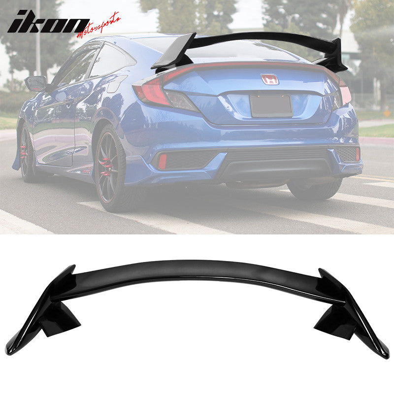 2016-2020 Honda Civic 10th Gen X Coupe 2Door Trunk Spoiler Wing ABS