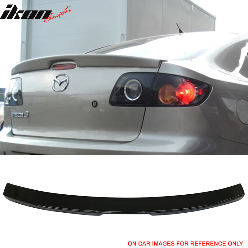 2004-2009 Mazda 3 Sedan Flush Mount  Painted Trunk Spoiler ABS