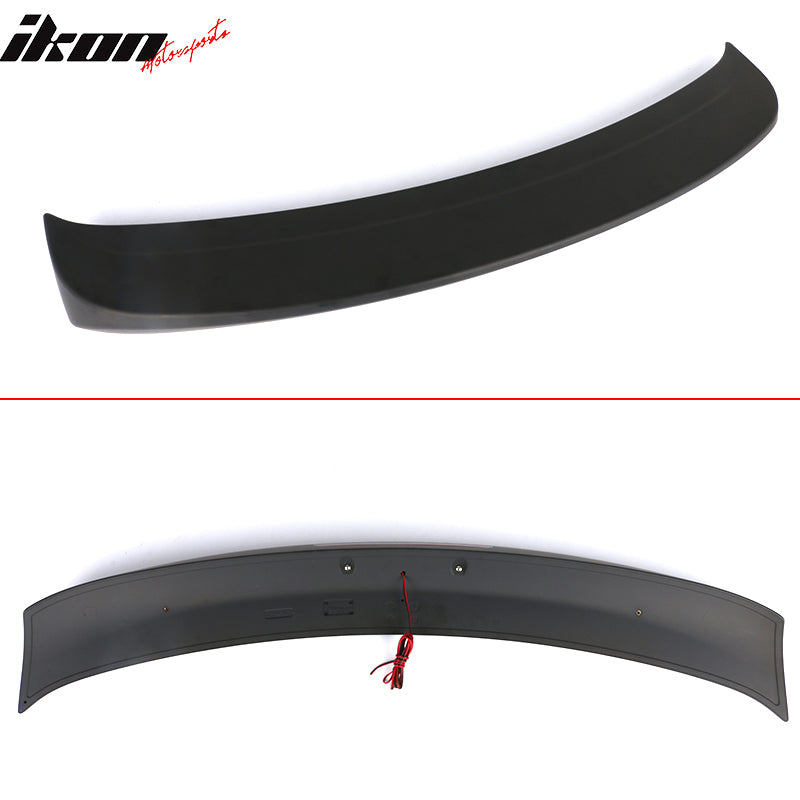 2012-2019 Nissan Versa 4 Door Matte Black Rear Spoiler Wing ABS