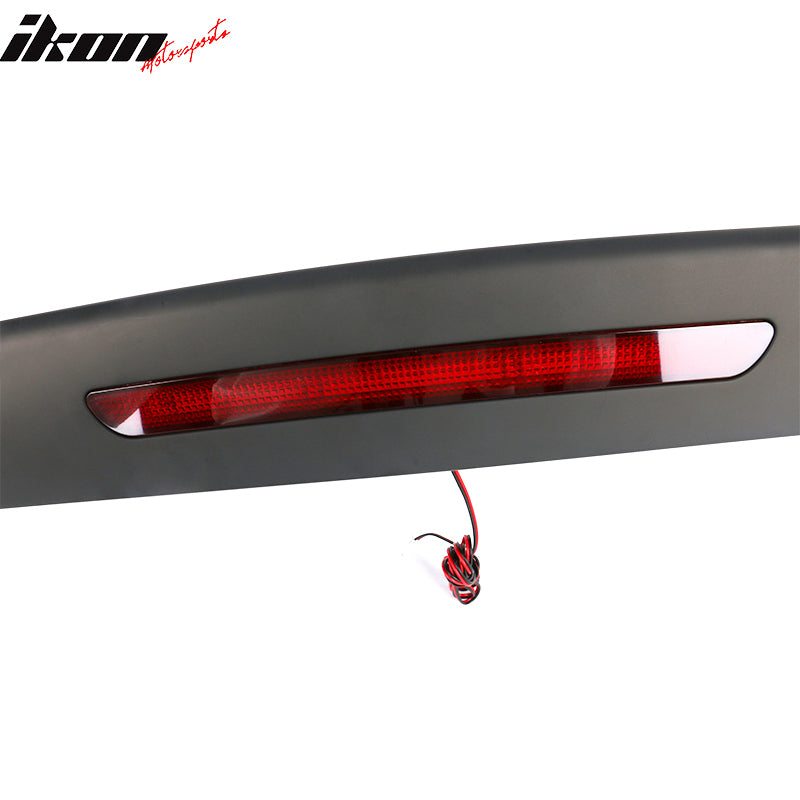 2012-2019 Nissan Versa 4 Door Matte Black Rear Spoiler Wing ABS