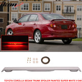 2009-2013 Toyota Corolla Sedan Trunk Spoiler with 3RD LED Brake Light