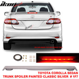 2009-2013 Toyota Corolla Sedan Trunk Spoiler with 3RD LED Brake Light