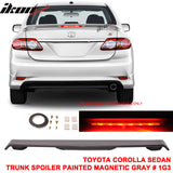 2009-2013 Toyota Corolla Sedan Trunk Spoiler with 3RD LED Brake Light