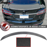 2012-2025 Tesla Model S Factory Style Carbon Fiber Trunk Lip Spoiler W