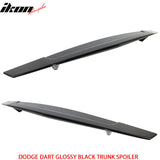 2013-2016 Dodge Dart Glossy Black Rear Trunk Spoiler 2 Post ABS Sedan