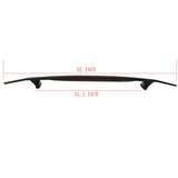Universal Rear Spoiler Wing With 3rd Brake Light Ikon Style Trunk Wing