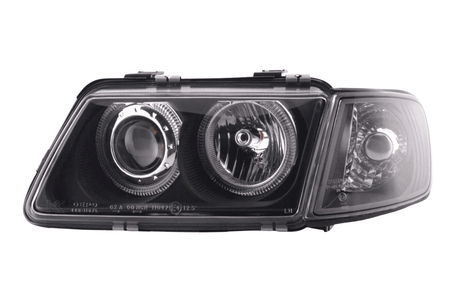 Audi A3 (8L) Black Angel Eye Headlights (1996-2000) - K2 Industries
