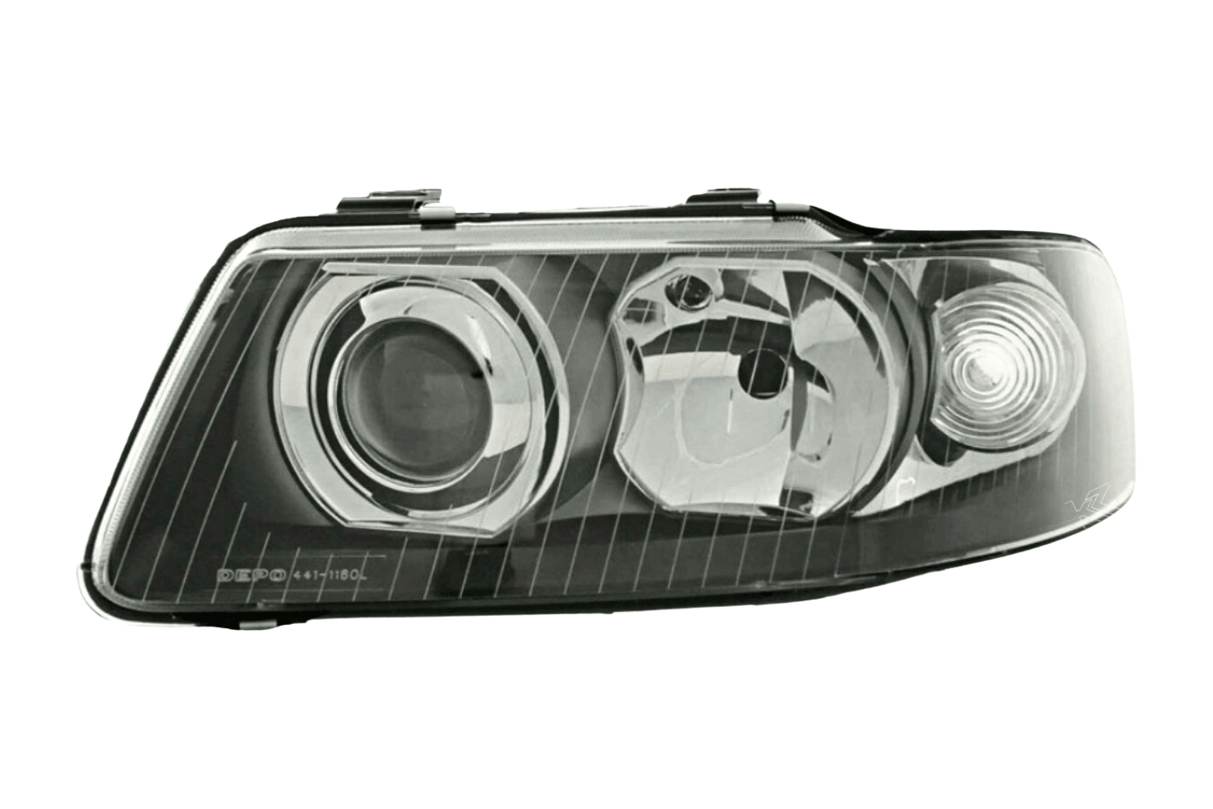 Audi A3 (8L) Black Headlight Set (2000-2003) - K2 Industries