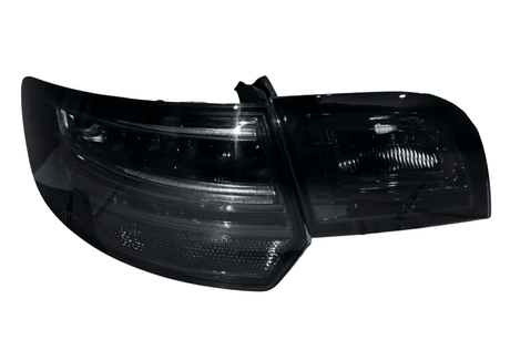 Audi A3 (8p) Hatchback Smoked/Clear LED Tail Lights (2004-2008) - K2 Industries