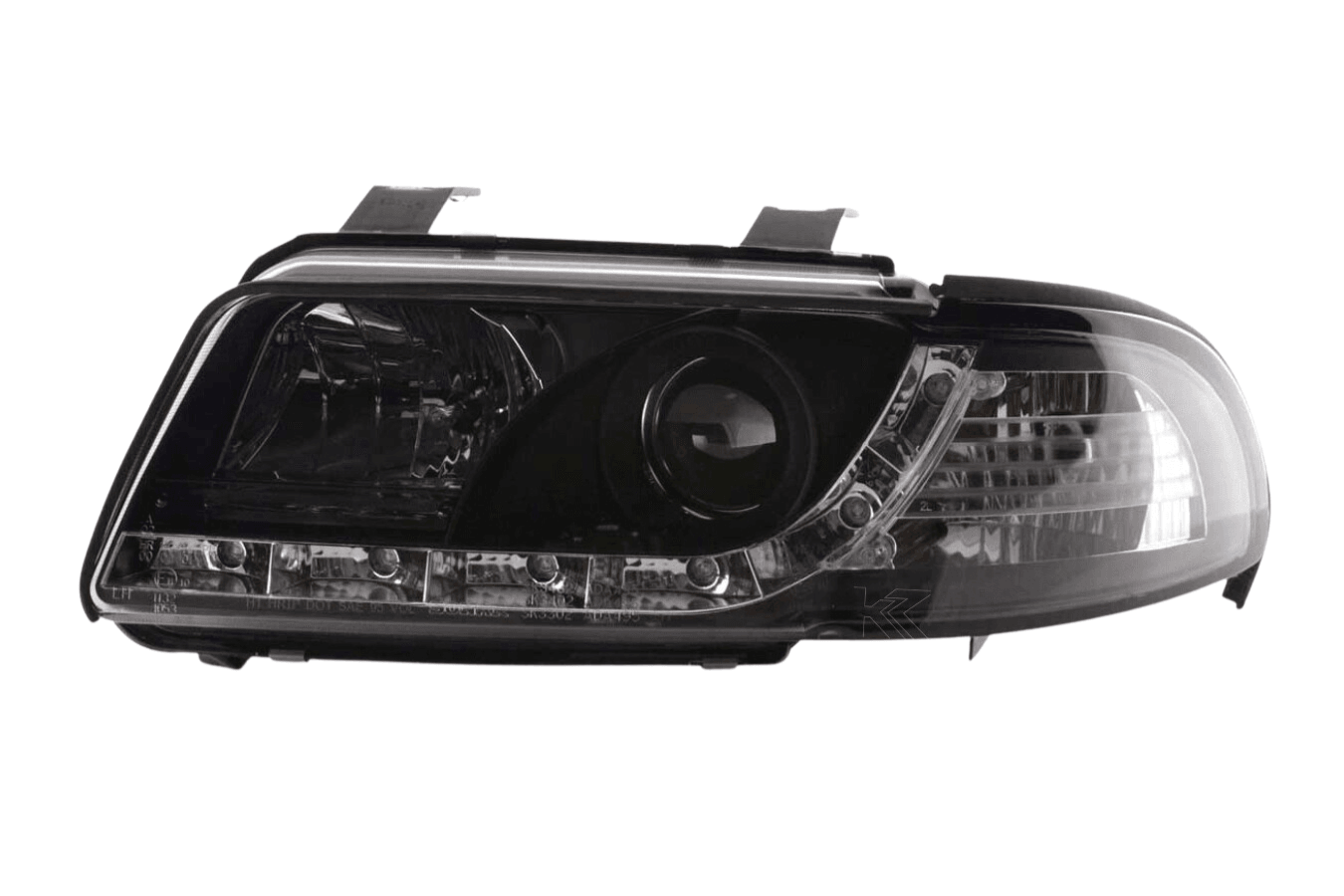 Audi A4 (B5 8D) Black LED Headlights with Daytime Running Lights (1999-2001) - K2 Industries