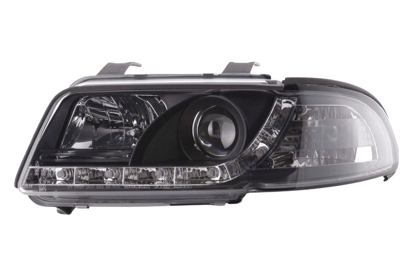 Audi A4 (B5 8D) Black LED Headlights with Daytime Running Lights (1999-2001) - With R87 approval - K2 Industries