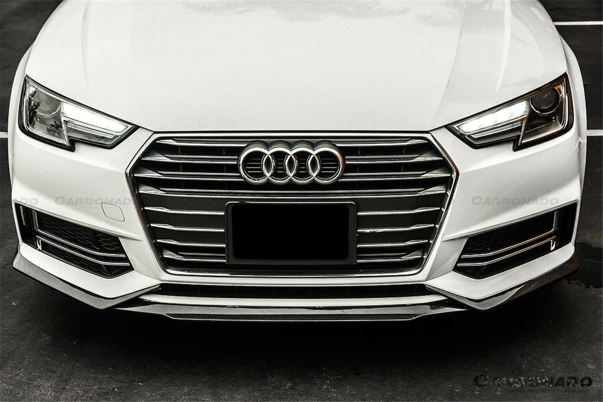 2017-2018 AUDI B9 A4 Sport  S4 MD Style Carbon Fiber Front Lip
