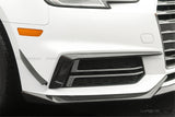 2017-2018 AUDI B9 A4 Sport  S4 MD Style Carbon Fiber front bumper air vents trim