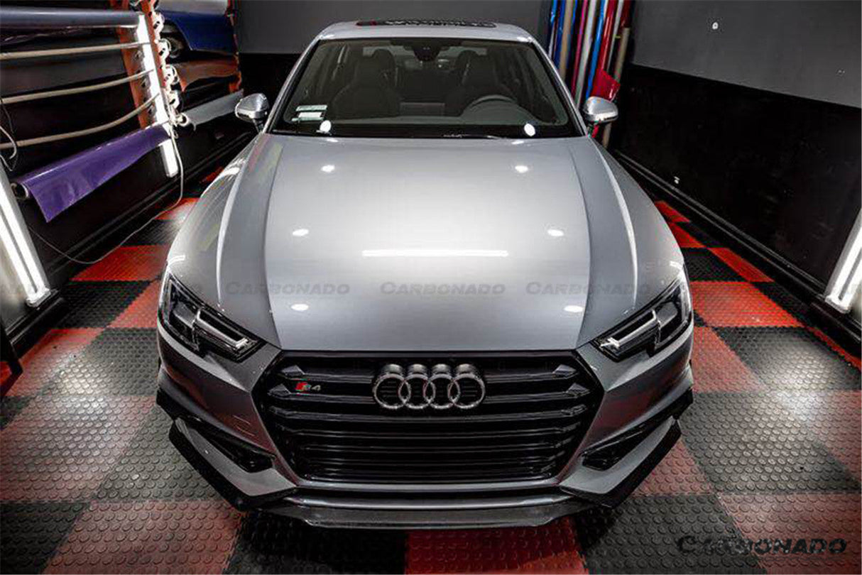 2017-2018 AUDI B9 A4 Sport  S4 MD Style Carbon Fiber Front Lip