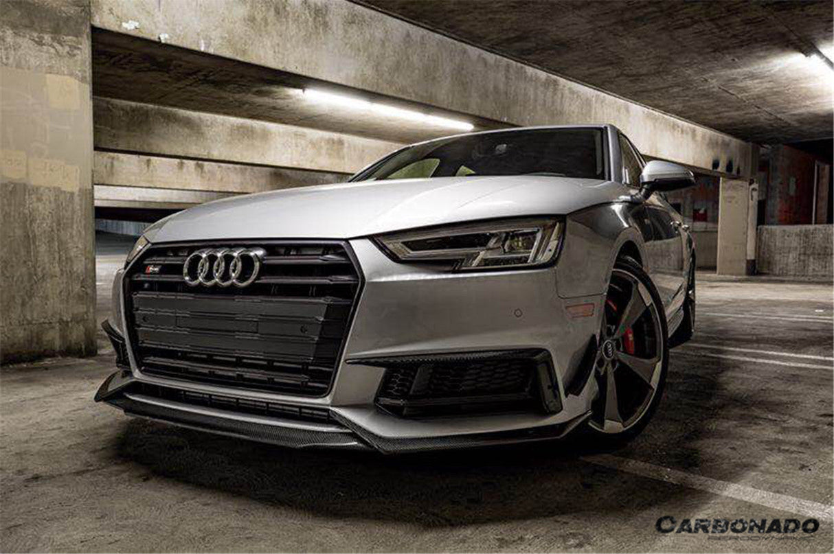 2017-2018 AUDI B9 A4 Sport  S4 MD Style Carbon Fiber Front Lip