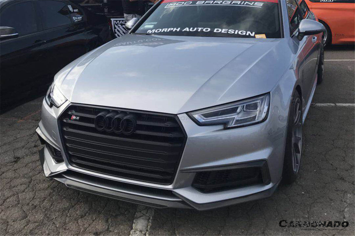 2017-2018 AUDI B9 A4 Sport  S4 MD Style Carbon Fiber Front Lip