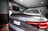 2017-2018 AUDI B9 A4 Sport  S4 MD Style Carbon Fiber Trunk Spoiler