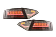 Audi A5 (B8 - 8T) Coupe Black Clear LED Bar Taillights (2007-2011)- For Halogen Models - K2 Industries
