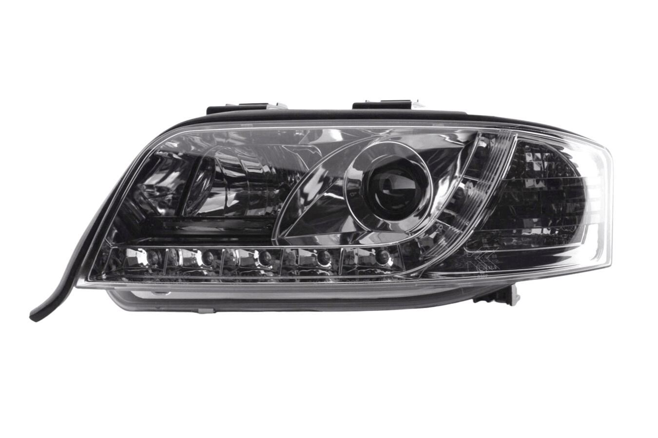 Audi A6 (C5 4B) Chrome LED Headlights with Daytime Running Lights (2001-2004) - K2 Industries