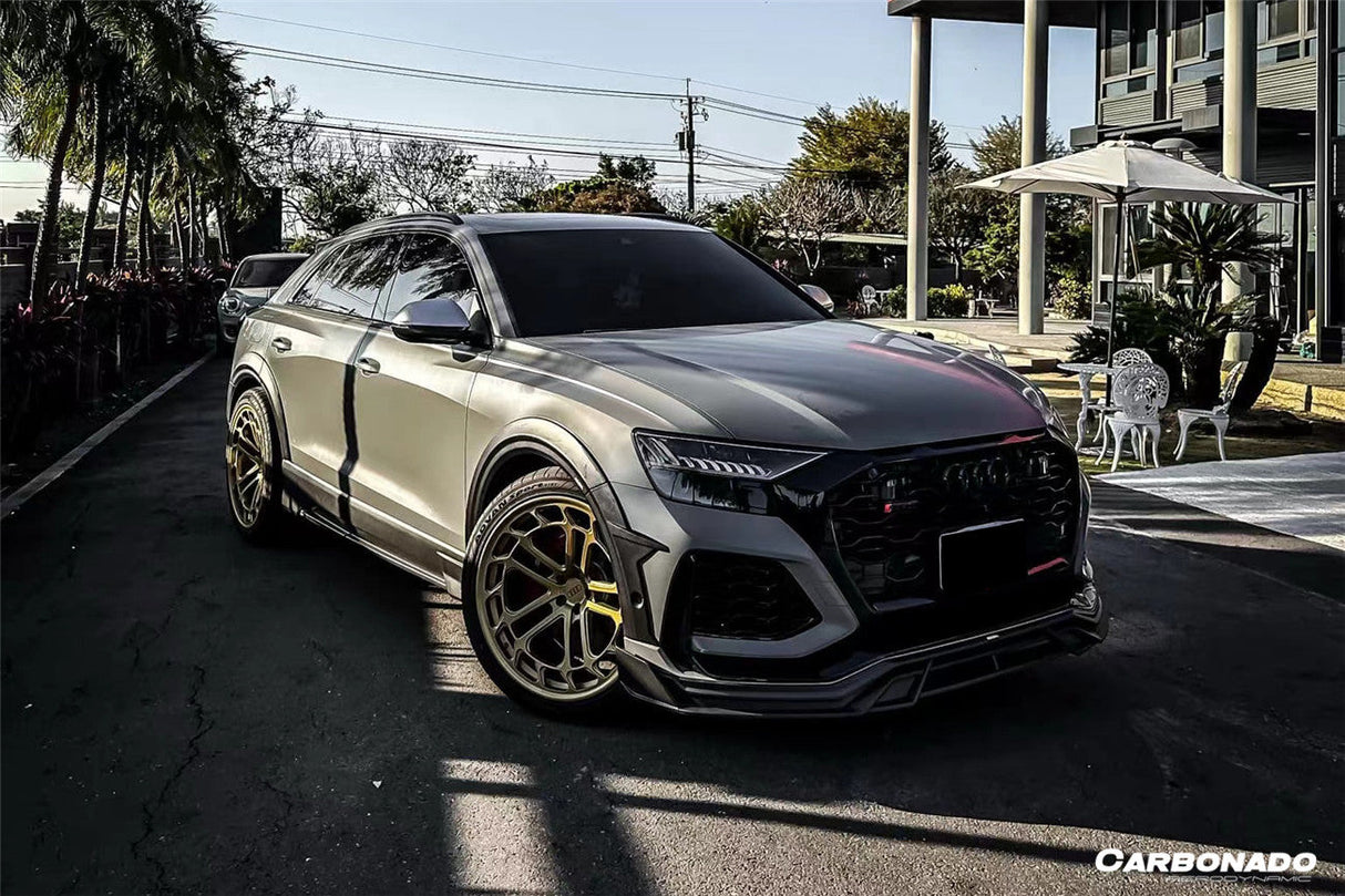 2020-2023 Audi RSQ8 AD Style Dry Carbon Fiber Front Lip Splitter