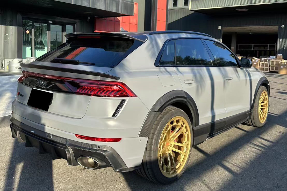2020-2023 Audi RSQ8 AD Style Dry Carbon Fiber Fender Flare Wheel Trims