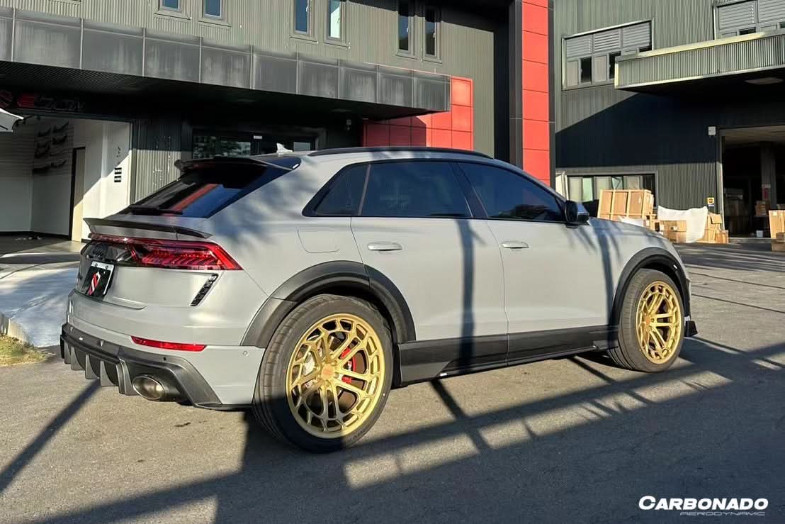 2019-2023 Audi Q8  SQ8  RSQ8 AD Style Dry Carbon Fiber Side Skirts
