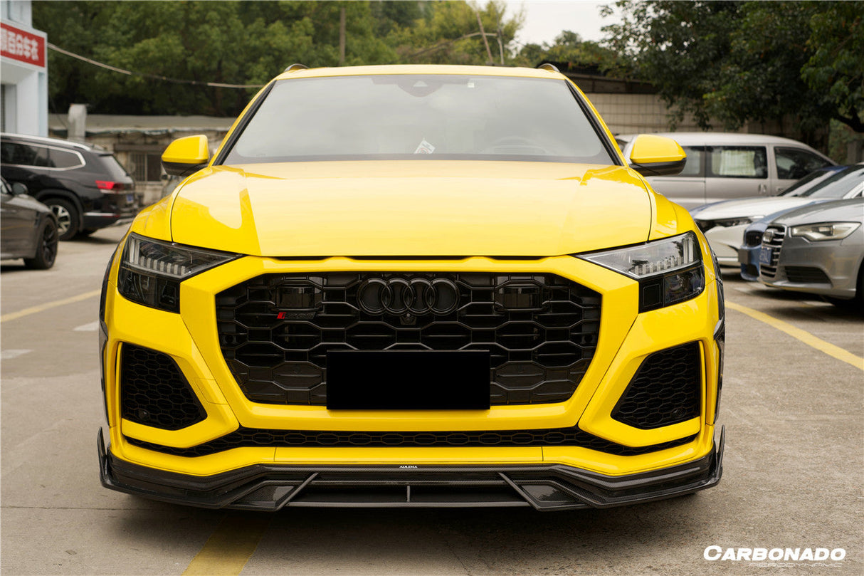 2020-2023 Audi RSQ8 AD Style Dry Carbon Fiber Front Lip Splitter