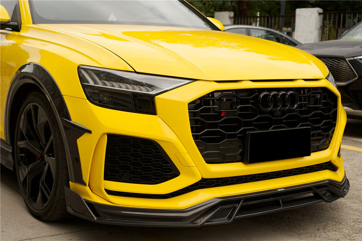 2020-2023 Audi RSQ8 AD Style Dry Carbon Fiber Front Lip Splitter