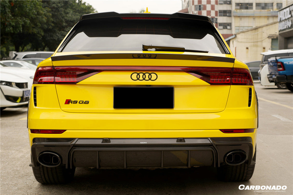 2019-2023 Audi Q8  SQ8  RSQ8 AD Style Dry Carbon Fiber Trunk Spoiler