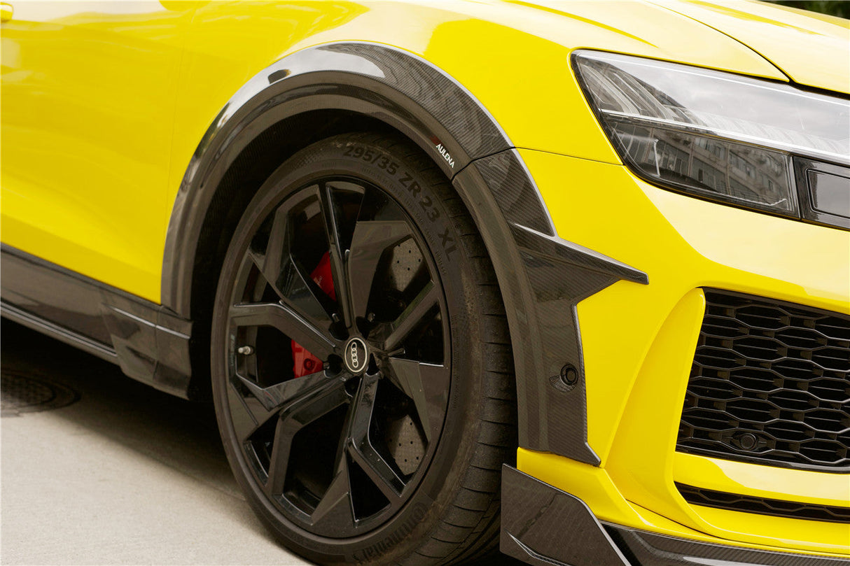 2020-2023 Audi RSQ8 AD Style Dry Carbon Fiber Fender Flare Wheel Trims